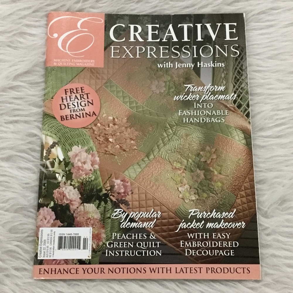 Creative expressions quilting pattern magazine